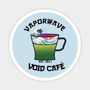 Vaporwave Aesthetic Great Wave Off Kanagawa Cafe Coffee Tea T-Shirt Magnet